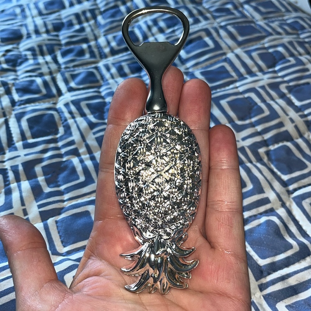Fancy  heavy well made Pineapple Bottle Opener!!! Great addition to bar